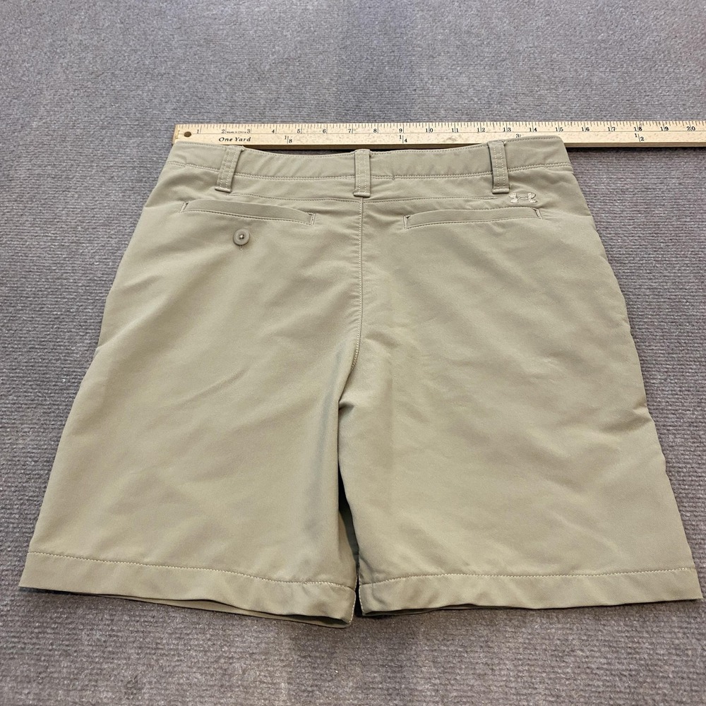 Under Armour Shorts Youth 18 Khaki Golf Performance Chino Stretch Zip Pocket - Picture 3 of 6